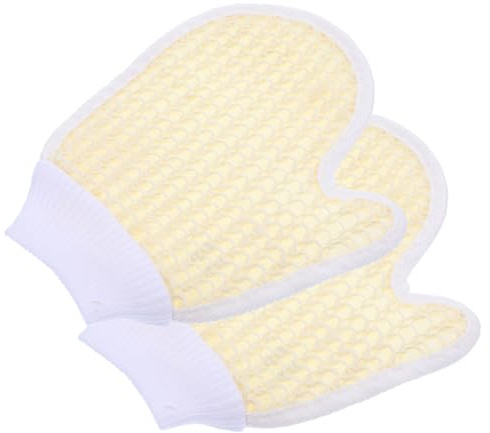 VILLFUL 2pcs Shower Gloves Practical Bath Gloves Supple Shower Towels for Bathing Back Rubbing Comfortable Body Cleansing Wipes