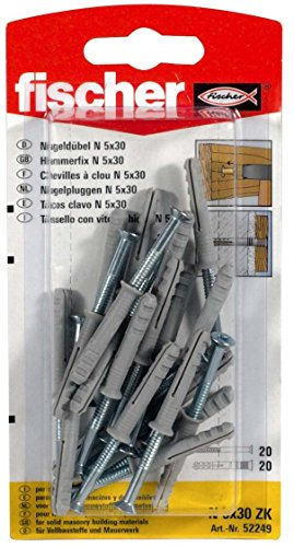 Fischer Nageldübel N, 5 x 30/10 S SB-KARTE 20, 52249
