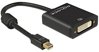 DeLOCK DELOCK62603 cavo di interfaccia e adattatore mini Displayport DVI-I Nero