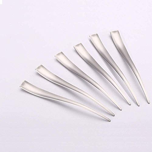 Easycomf Cuillère à Mélanger et à Expresso - Petites Cuillères Demi Demitasse, Mini Agitateurs à Café et Thé, 5 Pouces (6 Pièces)