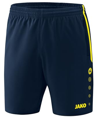 JAKO, träning & fitness – dam, shorts, tävling 2.0, 6218 Marine/Neongelb 38-40