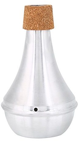 Bnineteenteam Trompetendämpfer, Aluminiumlegierungsdämpfer für Trompetenbläser Musikinstrumenten-Teil-Zusatz (volle Korken-Streifen) Trompete Übungsdämpfer Musikinstrumentenzubehör