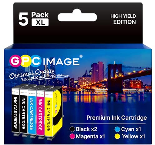603XL Druckerpatronen Kompatible für Epson 603 Patronen 603 XL 5er-Pack | Kompatible für Epson XP-3100 Druckerpatronen XP-4100 XP-3105 XP-4150 XP-2100 XP-2105 XP-4105 WF-2830 WF-2850 WF-2835 WF-2810