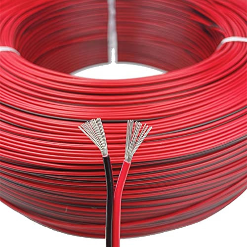 KEPOHK 2-polige elektrische Fahrzeugkabel Verzinnte Kupferlautsprecher 16 18 22 24 26 awg LED Car fil elektrisches Kabel 12 V 20 m 18 AWG