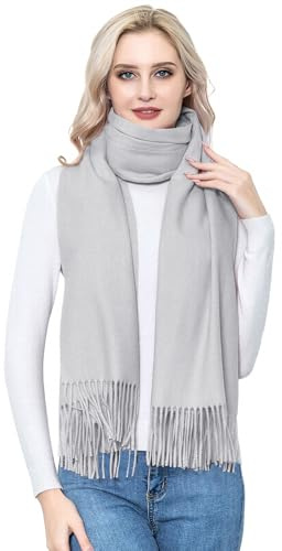 vimate Pashmina Wool Schal und Tuch, Damen Superweiche Wool Pashmina Schal Wrap für Abendkleider