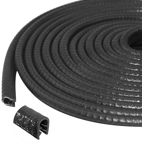 10m Autotür Kantenschutz U Form Kantenschutz Autotür Kantenschutz für Bleche Auto Kantenschutz Türen kantenschutz Gummi Anti-Kollision Fit für die meisten Auto (schwarz)