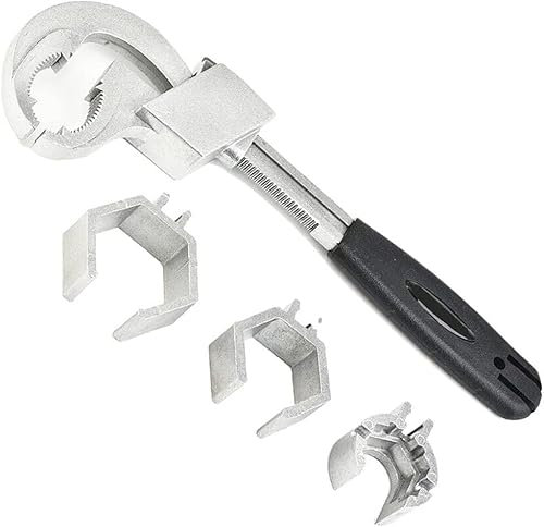 Universal Adjustable Double-Ended Wrench, Multifunctional Bathroom Sink Wrench Set, Universal Bathroom Faucet Sink Water Pipe Wrench Repair Tool for Disassembly and Assembly (Color : Set2)