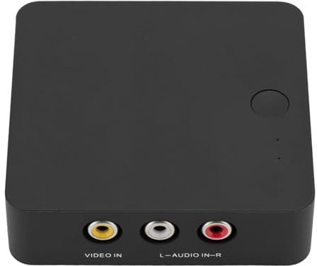 Jectse Convertisseur vers HDMI, Convertisseur AV vers HDMI, Plug and Play vers HDMI Convertisseur Audio Vidéo Composite Enregistreur pour Magnétoscope VHS DVD Caméscope TV
