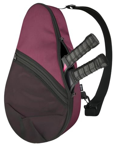 Cosmos Padelschlägertasche Pickleball Paddelschlinge Rucksack Padelschläger Aufbewahrungstasche Padel (Paddel Tennis) Ausrüstung Tragetasche mit Netztasche für 2 Paddel, Ball, Wasserflasche & Zubehör