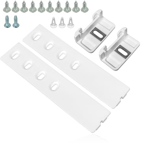 Spares2go Integrated Fridge Door Slide Mounting Universal Bracket Fixing Kit (pack of 2)