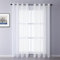 Odot Cortinas Ventanas Translucidas, Color Sólido Cortinas Salon Modernas Cortina Ventana Ojales 1 Pieza Cortinas Visillo Dormitorio para Decoracion Salón Comedor Cocina (150x250cm,Blanco)