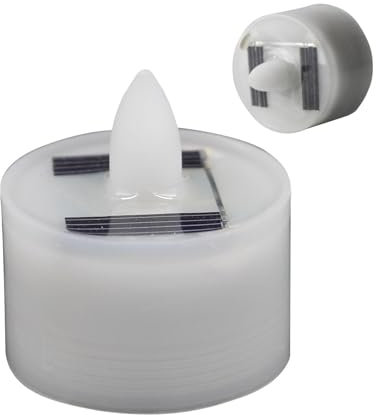 Bougies chauffe-plat solaires sans flamme, bougies chauffe-plat à énergie solaire, Bougies LED rechargeables étanches, Fausses bougies chauffe-plat pour usage intérieur, bougie d'extérieur étanche, sc