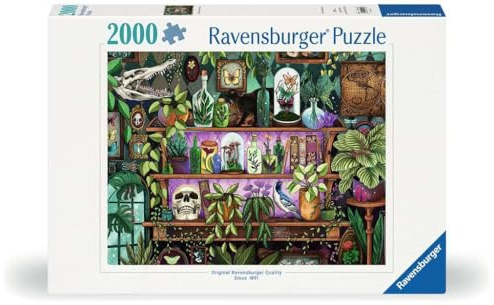 Ravensburger Puzzle Die Lieblingssachen Einer Hexe - 2000 Teile Puzzle | 2000 Teile Puzzle, Erwachsenenpuzzle, Geschenk für Frauen und Männer