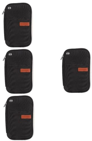 Dokumentenmappe, Aktentaschen, 4-teilig, Ausweis-Paket, Reise-Organizer-Taschen, Herrentasche, leichte Tasche, Reißverschlusstasche, Reisehalter, Reisedokumentenhalter, schicke Aufbewahrungstasche, Do