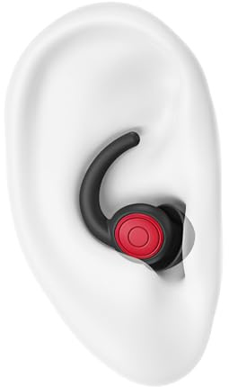 Ohrstöpsel Zum Schlafen - Noise Cancelling, 2 Stück Silikon, Geräuschreduzierung, Schallblockierung für Konzerte, Flugzeug Reisen (Schwarz Grau)