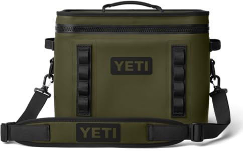 YETI Hopper Flip 18 Cool Bag, Portable & Insulated Backpack Cooler, Olive