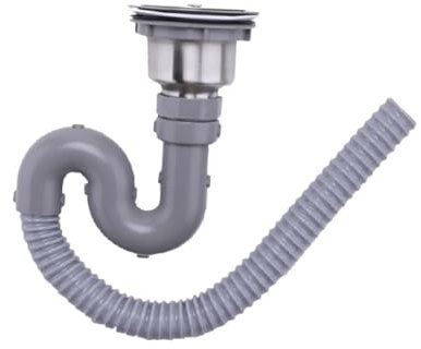IWOWHERO Flexibles Abflussrohr Für Waschbecken Und Spülbecken Abwasserkanal Mit Gummidichtung Fallrohr Für Sanitär Und Küche Einfach Zu Öffnen Schließen