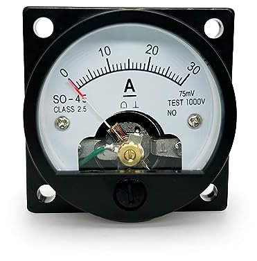 LEPEVNEY Analoges Messgerät, Voltmeter, Messgerät, SO-45, Rundstrommessung, Amperemeter, DC 30 A/75 MV