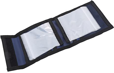 JTLB 10 fickor Fly Fishing Leader Wallet fodral Oxford tygförvaringspåse, hållbar tippningsminne med 10 genomskinliga fickor, lätt att använda för fisketillbehör