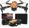 TTROARDS TT19 Mini Drone with Camera for Kids, 1080P HD Camera 270° Obstacle Avoidance Brushless Motor Level 3 Wind Resistance, Foldable Quadcopter Drones for Beginners Gift Toy, Orange