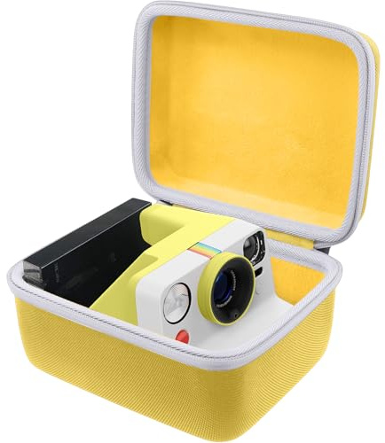 Khanka Étui Rigide pour Polaroid Now Gen3,Now+ Gen3,Now Gen2,Jaune