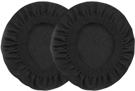 2PCS Headphone Earpad Covers, Reusable Headphone Sweat Covers, Stretchable Knit Fabric Earcup Protectors, Washable and Stretchable Fits 3.54-4.13 Headsets(9-10.5cm)