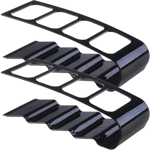 Kisangel Organizador de Mando a Distancia para Mesa, Soporte de Hierro Negro 2piezas, Diseño Práctico y Ahorro de Espacio Adecuado para Estudio y Hogar
