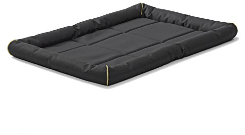 MidWest Homes for Pets Hundebett QuietTime MAXX Größe XL, robust, wasser- und geruchsabweisend, gepolsterter Rand, rutschfeste Unterseite, passend für 122 cm große Käfige, schwarz.