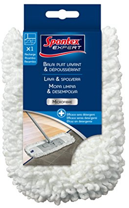 Spontex Essuie-glace plat sec et humide – La raclette universelle pour dépoussiérer ou nettoyer avec un chiffon humide.