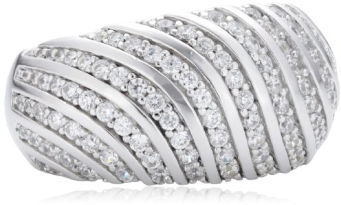 Joop Damen-Ring 925 Sterling Silber Rachel Zirkonia-Pavée weiÃŸ Gr. 55 (17.5) JPRG90641A550