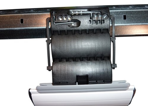 Simu GmbH 3er Set Hochschiebesicherung fester Wellenverbinder 2-gliedrig für Rollladen Rolladen (Einbruchschutz) Aluminium Clip Montage für SW50 & SW60 8-kant Stahlwelle mit Motorantrieb