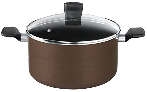 Tefal B3006902 Extra Brownie Cooking Pot with Lid, Aluminium, 12.2 L, 30 cm