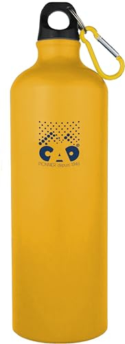 Cao - Gourde POP 1 litre en Aluminium - Couleur Moutarde - Hauteur 27 cm - Diamètre ø 8 cm
