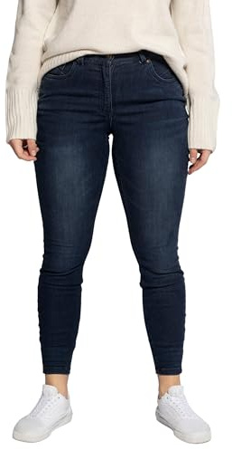 Studio Untold Damen Jeans Skinny Jeans, Dark Blue