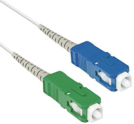 FOLAN Câble Fibre Optique renforcé pour Freebox Free - Qualité supérieur - Rallonge/Jarretière Optique SC-UPC SC-APC 1 métre