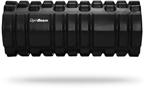 GymBeam Foam Roller per Fitness e Roller Pilates, Rullo Pilates Migliora Flessibilità e Mobilità Articolare, Aumenta la Circolazione Sanguigna, Riduce Stress (nero)