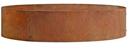 ESTEXO Anneau de plantation - Jardinière surélevée - Rouille - Pour parterre de fleurs - Pour herbes aromatiques - 120 cm