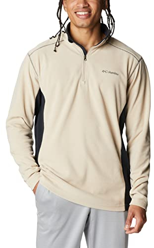 Columbia Klamath Range 2 Half Zip Pull en polaire Homme, Ancient Fossil/Black, M