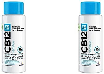 CB12 Sensitive – Erfrischende Mundspülung für empfindliche Zähne – 12- Stunden-Wirkung – 250 ml (Packung mit 2)