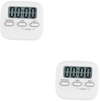 OUNONA 4pcs Digital Timer Stopwatch Kitchen Cooking Timer Alarm Student Office for Cooking Gym Bathroom