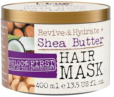 Maui Moisture Revive & Hydrate Shea Burro, maschera idratante per capelli secchi e danneggiati con burro di karitè cremoso