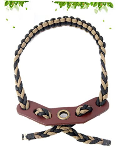 Happyyami Jagdzubehör Compound-Bogengurt für das Bogenschießen Sportzubehör uhrenarmbänder Trainingsgeräte Schlinge Bogen Handgelenk Komplex geflochtener Draht Bogenschutz Hosenträger