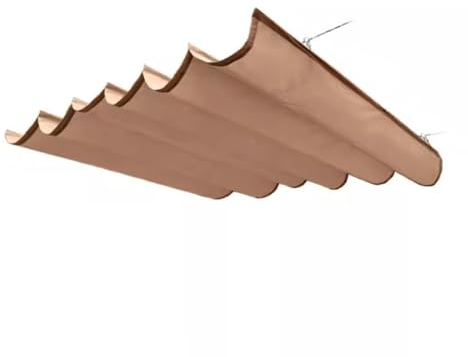 Rygcrud Pergola Überdachung Einziehbar Welle Schattierungssegel, Außenbereich Veranda Wasserdicht Schiebedraht Markise Für Terrassenüberdachung Regensicher(1x2m)