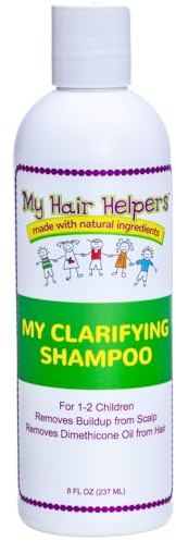 My Hair Helpers Clarifying Shampoo for Lice - Unscented - Removes Dimethicone and Scalp Build-Up, 8 Ounces, Works on 1-2 Kids