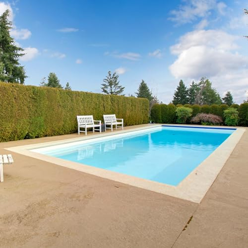Paradies Pool® Styropor Pool rechteck 400 x 800 x 150 cm als Grundset inklusive Blauer Poolfolie und Vlies, Systemsteine mit Stecksystem