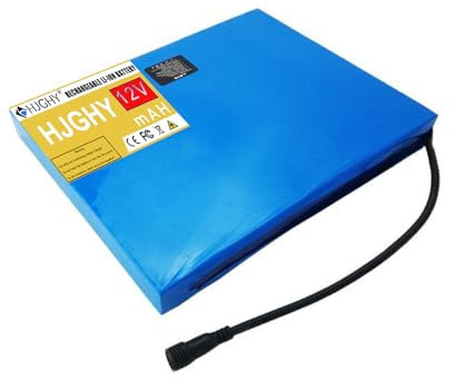 HJGHY Batería de Litio para farola Solar de 12,8 V, 12 V, 10 Ah, 15 Ah, 21 Ah, 30 Ah, batería fotovoltaica LiFePo4, batería Plana para farola LED,12.8v,15Ah