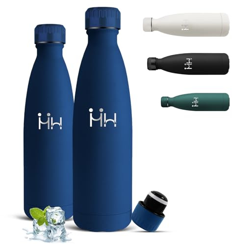 Mujigaga Thermosflasche- 0.75l- Trinkflasche Edelstahl, BPA-Frei, Trinkflasche Auslaufsicher, Kann mit Dir Tragen, Wasserflasche Metall, Wasserflasche Doppelwandig, für Camping, Sport, Wandern
