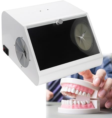Dental Laboratory Sandblaster Dust Collector with LED Light, Efficient Dust Absorption for Clean Workspaces