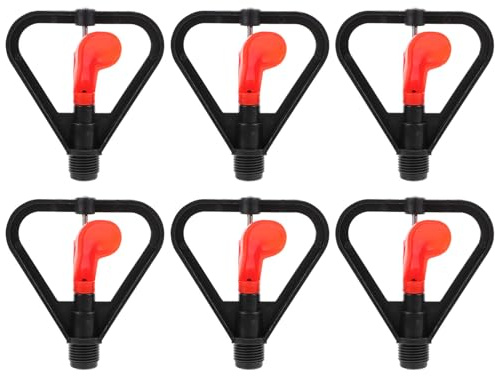 DOITOOL 6 pièces Arroseurs Rotatifs pour Jardin Tête Pulvérisateur Irrigation Automatique Léger et Portable pour Pelouse et Potager