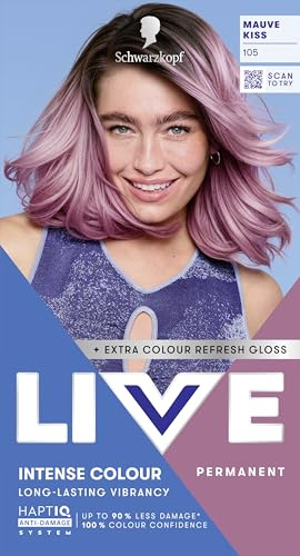 Schwarzkopf LIVE Intense Colour Hair Dye, 105 Mauve Kiss